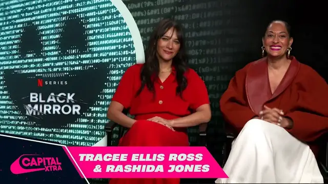 'Video thumbnail for Tracee Ellis Ross & Rashida Jones SPILL on Black Mirror Season 7 | Capital XTRA'
