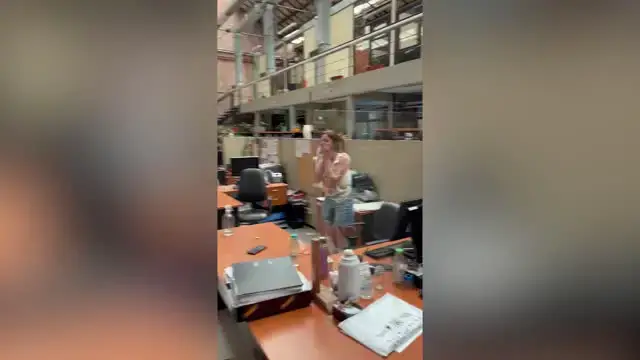 'Video thumbnail for Mom Screams In Surprise When Son Returns Home After Year Apart | Happily TV'