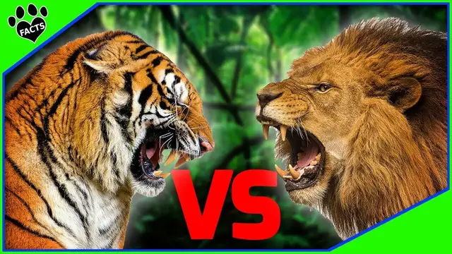 'Video thumbnail for Lion vs Tiger: Battle of the Big Cats'