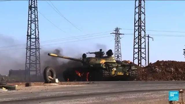 'Video thumbnail for Israel strikes military tanks in southern Syria'