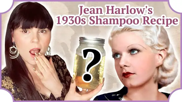 'Video thumbnail for I tried Jean Harlow's Vintage 1930s Shampoo Recipe'