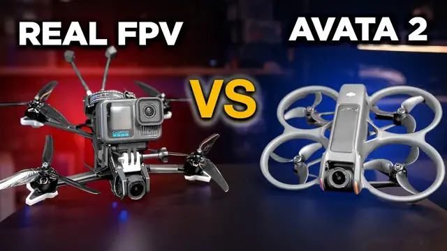 'Video thumbnail for DJI Avata 2 vs a real FPV drone'