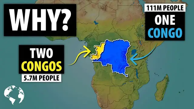 'Video thumbnail for The Two Congos: Why Africa Has Two Congo Countries With A HUGE Population Difference'