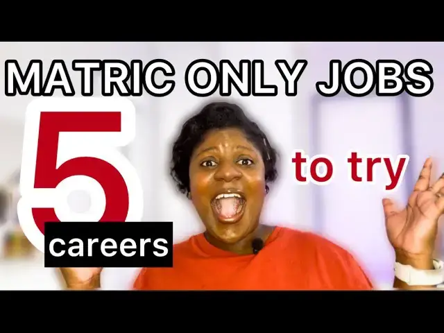 'Video thumbnail for JOBS TO APPLY FOR WHEN YOU JUST HAVE A MATRIC QUALIFICATION'