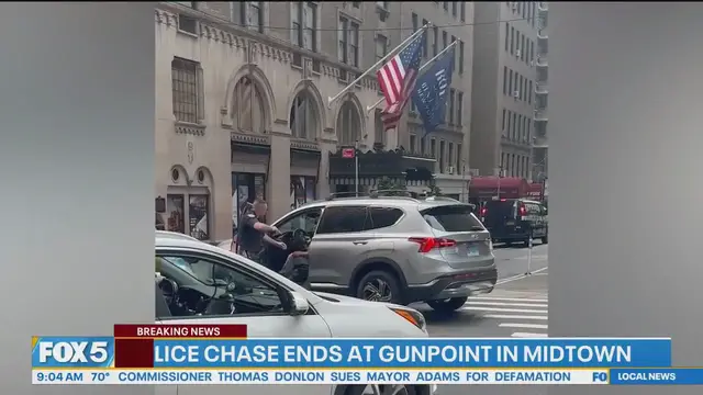 'Video thumbnail for Reckless driver stopped at gunpoint in Midtown'