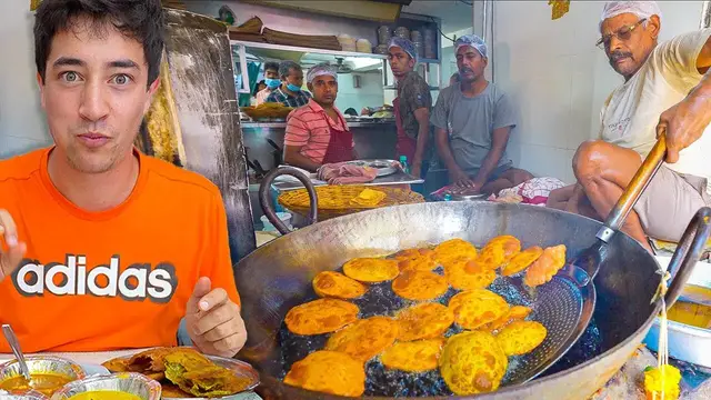 'Video thumbnail for INDIAN STREET FOOD in MUMBAI - 161 Year Old Puri (OLD IS GOLD) + 5 Bombay Street Foods!!'