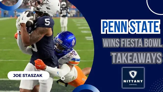 'Video thumbnail for Takeaways as Penn State Wins Fiesta Bowl, Advances to College Football Playoff Semifinal '