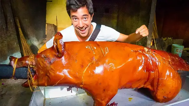 'Video thumbnail for INDONESIAN STREET FOOD!! Bali's #1 Babi Guling + BEST Balinese Street Food in Ubud!!'