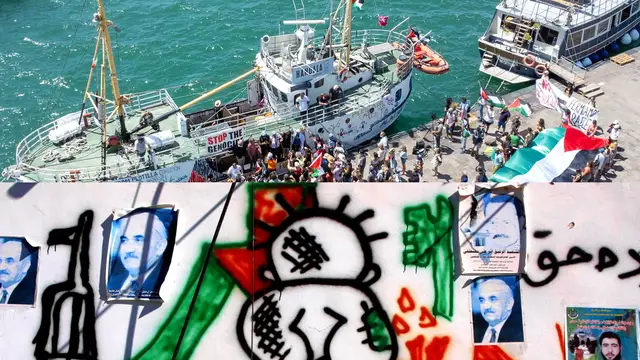 'Video thumbnail for Who is Handala, the inspiration behind latest Gaza flotilla ship?'