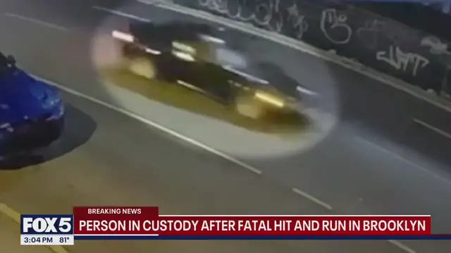 'Video thumbnail for Person in custody after fatal Brooklyn hit-and-run'