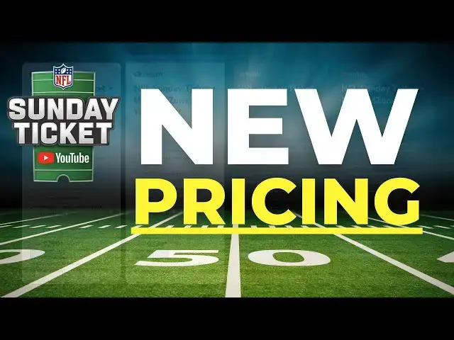'Video thumbnail for YouTube TV and YouTube Just Announced New Pricing for NFL Sunday Ticket!'