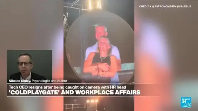 'Video thumbnail for 'Coldplaygate': CEO's resignation sparks debate on workplace affairs'