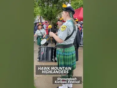 'Video thumbnail for Hawk Mountain Highlanders Perform at Shenandoah Kielbasi Festival'