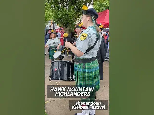 'Video thumbnail for Hawk Mountain Highlanders Perform at Shenandoah Kielbasi Festival'