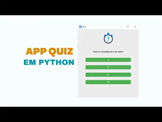 'Video thumbnail for Como criar um Quiz em Python | Jogo de perguntas e respostas em Python'