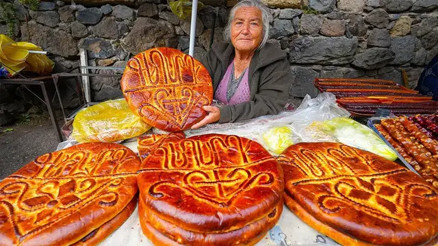 'Video thumbnail for ARMENIAN STREET FOOD (You've Never Seen This Before) Russian Breakfast + Soviet Haircut!'