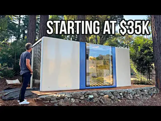 'Video thumbnail for kerry tarnow: touring the most advanced prefab micro home in california'