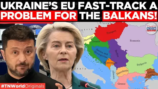 'Video thumbnail for “Shameless Insult” Balkan Leaders Push Back Against Ukraine’s Fast-Track EU Bid | Times Now World'