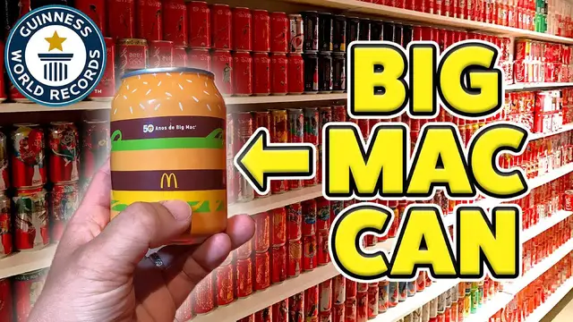 'Video thumbnail for Gary Feng's record-breaking soft drink can collection tour'