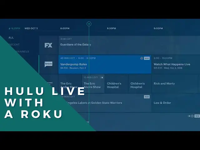 'Video thumbnail for How to Stream Hulu With Live TV Using a Roku Device'