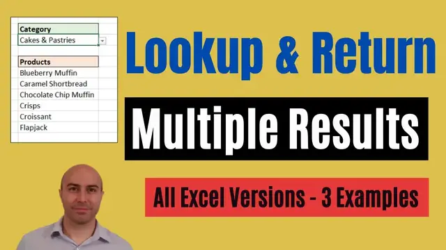 'Video thumbnail for Lookup and Return Multiple Values - All versions + Bonus Trick'