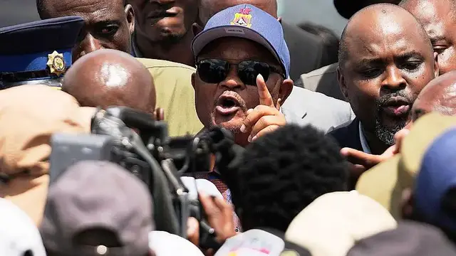 'Video thumbnail for Ramaphosa suspends police minister amid corruption allegations'