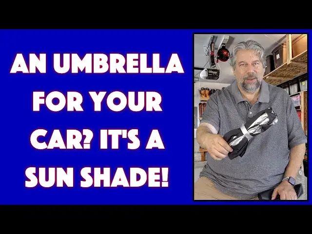 'Video thumbnail for Andobil Windshield Sun Shade Umbrella -- DEMO & REVIEW'