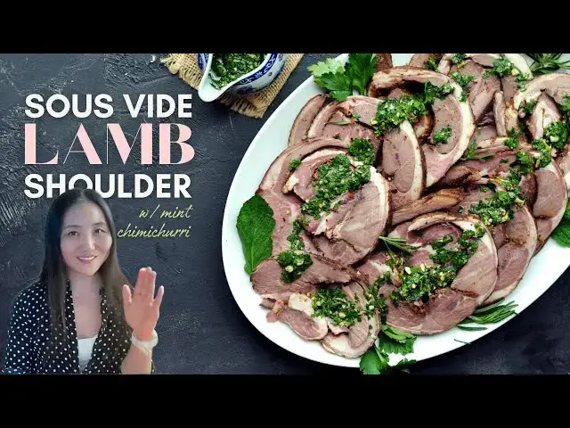 'Video thumbnail for Sous Vide Lamb Shoulder with Mint Chimichurri'