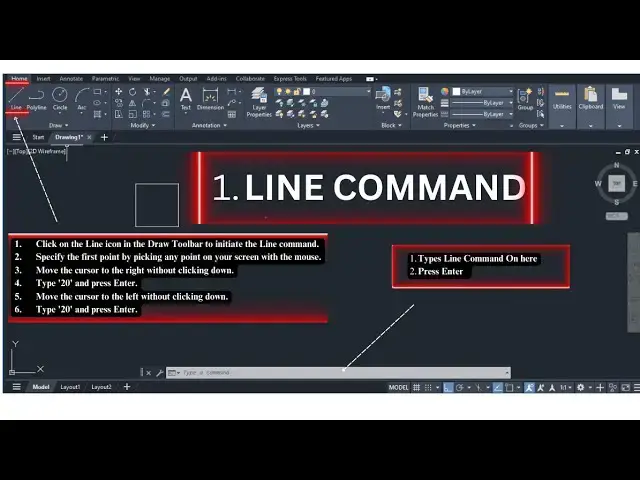 'Video thumbnail for AutoCAD Line Command'