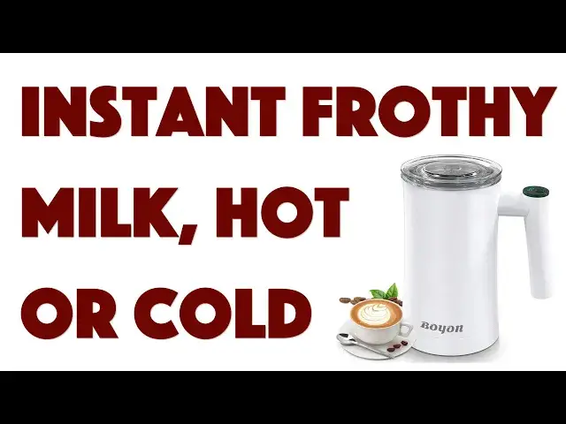 'Video thumbnail for Boyon Electric Milk Frother -- DEMO + REVIEW'