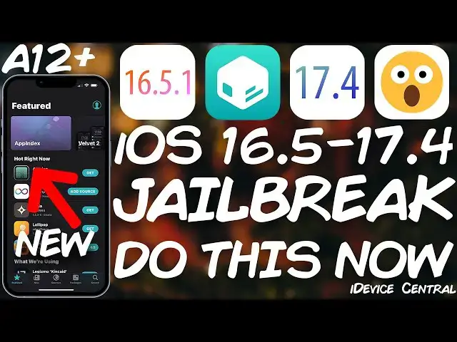 'Video thumbnail for iOS 16.5.1 - 17.4 A12+ JAILBREAK: DO THIS RIGHT NOW While It's Still Possible! (All Devices)'