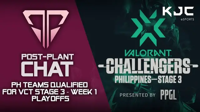 'Video thumbnail for Philippine Teams Qualified for VCT Stage 3 - Week 1 Playoffs | Post-Plant Chat'