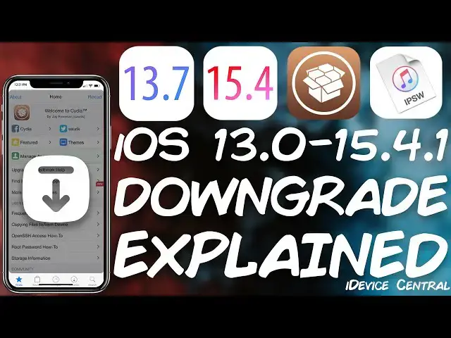 'Video thumbnail for iOS 13 - 15.4.1 DOWNGRADE / Upgrade (For Jailbreak) - SEP, Baseband, Blobs EXPLAINED + Compatibility'