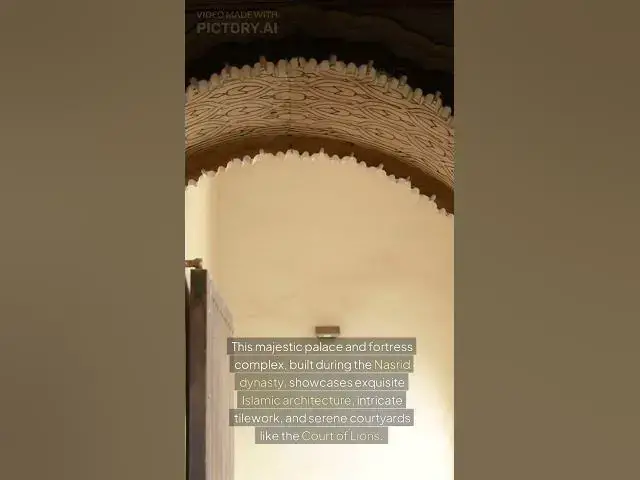 'Video thumbnail for Exploring Alhambra: Spain's Majestic Moorish Wonder! 🌟 #Alhambra #Granada #TravelShorts'