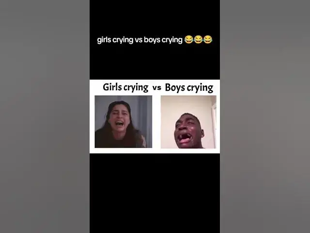 'Video thumbnail for how boys cry vs how girls cry'