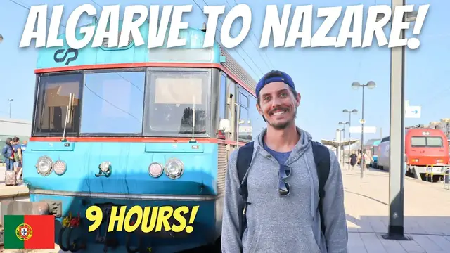 'Video thumbnail for HOW TO GET AROUND PORTUGAL (buses & trains) | ALGARVE TO NAZARE via FARO, ALBUFEIRA & LISBON!'