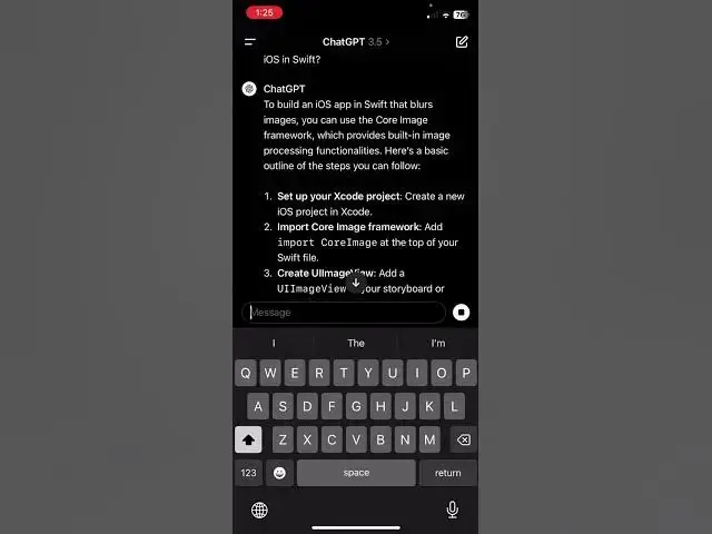 'Video thumbnail for How to learn iOS App Development in Swift using ChatGPT #AI directly on #iOS #Swift'