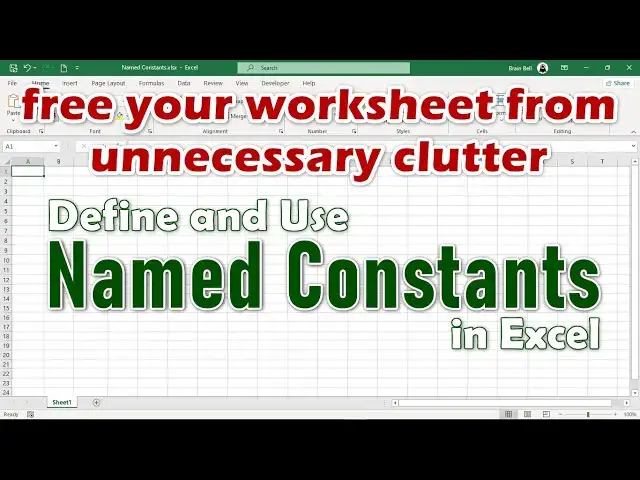 'Video thumbnail for Define Named Constants in Excel'