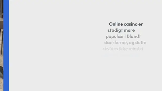 'Video thumbnail for Online casino er stadigt mere populært blandt danskerne'