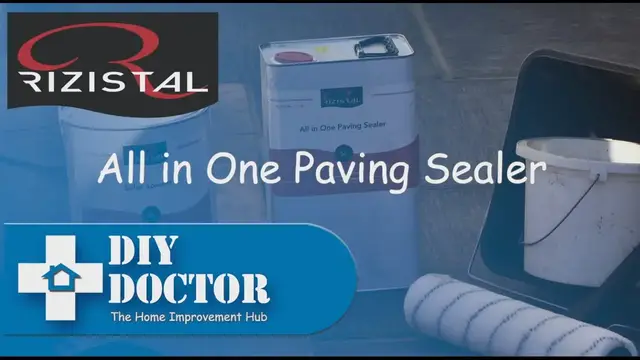 'Video thumbnail for Sealing patio slabs and block paving with Rizistal Paving Sealer'
