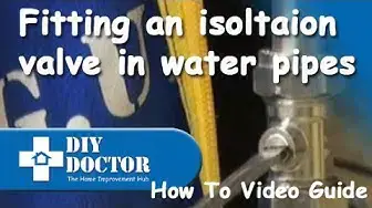 'Video thumbnail for Fitting an Isolation Valve'