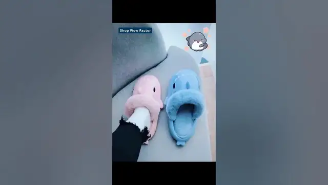 'Video thumbnail for π¦ Cozy & Cute: Detachable Warm Fuzzy Winter Shark Slippers! π¨οΈβοΈ | Link is in Description | #shorts'