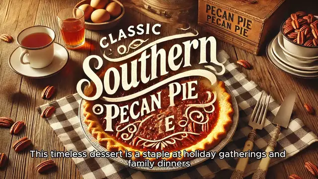'Video thumbnail for Classic Southern Pecan Pie'