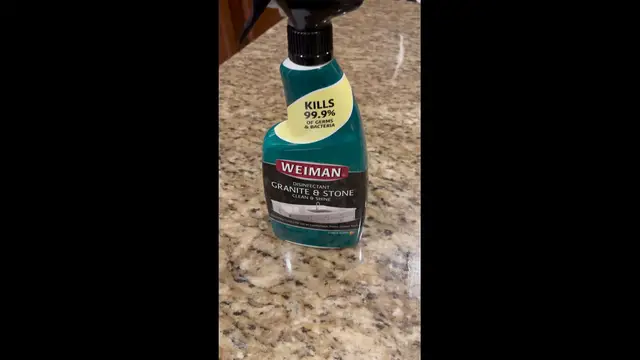 'Video thumbnail for How to clean granite countertop with Weiman granite cleaner'