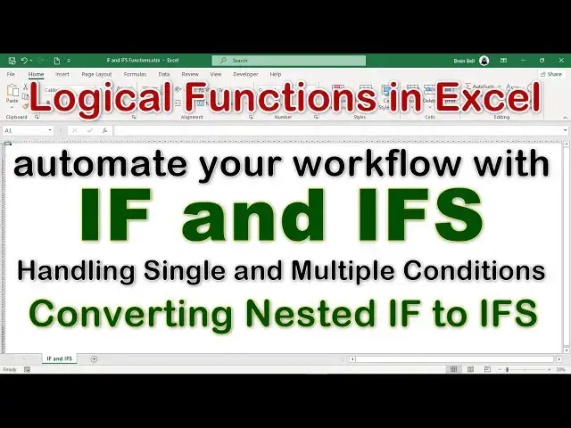 'Video thumbnail for Using IF and IFS Functions in Excel'