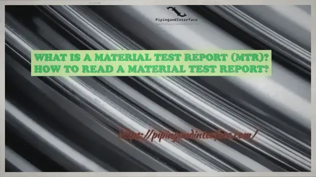 'Video thumbnail for What is a Material Test Report (MTR)? How to Read a Material Test Report?'