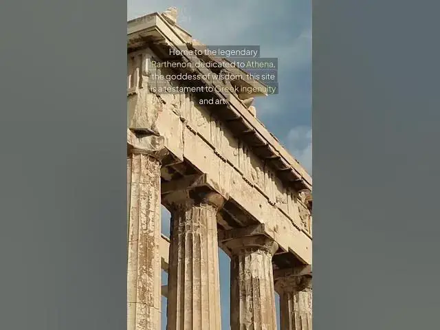 'Video thumbnail for Step Back in Time at the Acropolis! #acropolis  #travelgreece  #shorts #ancientwonders'