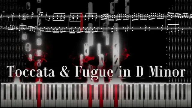 'Video thumbnail for "Toccata & Fugue in D Minor" Piano Tutorial | Sheet Music | Bach BWV. 565'