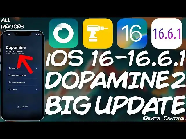 'Video thumbnail for NEW Dopamine JAILBREAK For iOS 16.0 - 16.6.1 (ALL DEVICES) v2.0.5 RELEASED With IMPORTANT FIXES!'