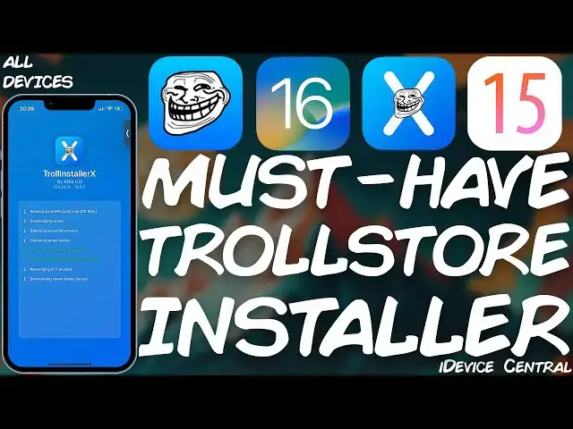 'Video thumbnail for TrollInstallerX RELEASED! NEW TrollStore Installation Method For ALL iOS Versions (iOS 14 - 16.6.1)'